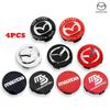 4 Stück 56mm Felgennabendeckel Logo Nabenkappe Abzeichen Emblem Für Mazda 6 3 CX5 2 CX7 Demio Atenza Axela MX30 CX30 CX3 CX9 MX5 RX8 RX7