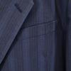 Yves Saint Laurent Striped Pattern Tailored Jacket Blue Men's Used