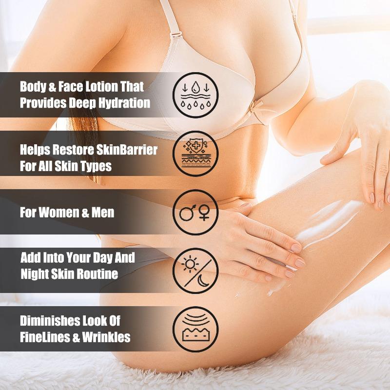 Reduce Fine Lines Wrinkles Emollient Daily Hydration Moisturizing Exfoliating Turmeric VC Body Lotion