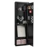 VEVOR Wall Safe, 4-Tier Hidden Wall Mounted Gun Safe with Password & Key, Q235 Cold-Rolled Steel In-Wall Box with LED Lighting