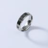 Korean Style Stainless Steel Roman Numeral Fashion Ring