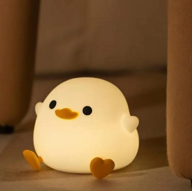 Duck-shaped Lamp Cute Silicone Duck USB Night Lamp
