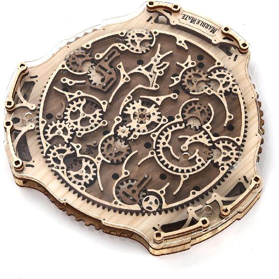 3D Деревянный Пазл Лабиринт Игра Гравитационные Головоломки Игра с Шариком Мраморный Лабиринт