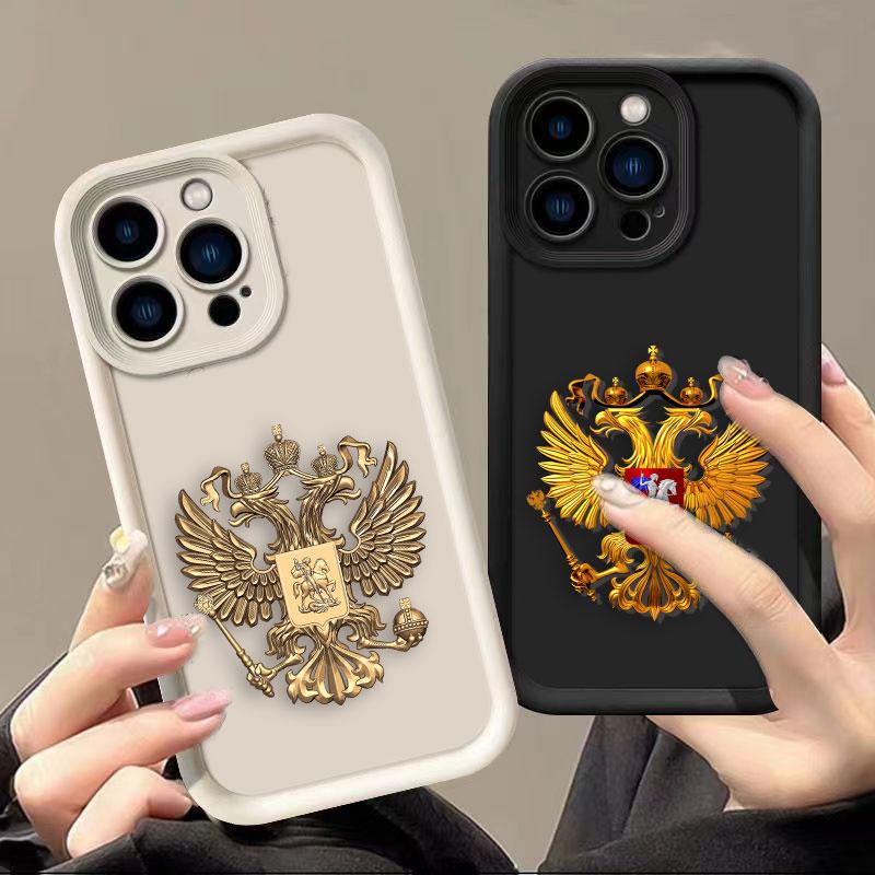 Russian Emblem Flags Phone Case For HONOR X9D X9B X9A X8C X8B X8A X8 X7A X6A X7 X9 MAGIC 5 6 7 8 Y9 DIY Shell Funda Case Cover