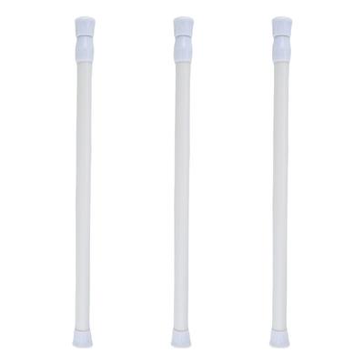 ABGR-3 Pack Adjustable Extendable Small Tension Rod 11.8 Inch To 19.7 Inch, White