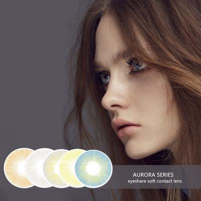 1 par de lentes de contacto de color serie AURORA, cosméticos suaves, lentes naturales para ojos, lentes de contacto cosméticos, lentes de contacto, puils de color de ojos, lanzamiento anual
