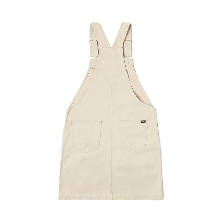 Vans Classic Fashion Simple Versatile Solid Color Slip Dress Women Dresses Oatmeal VN000NN72N1