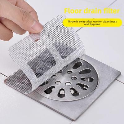 Disposable Screen Mesh for Floor Drain, Hair Filter and Insect-proof Floor Drain Mesh for Bathroom and Sewer