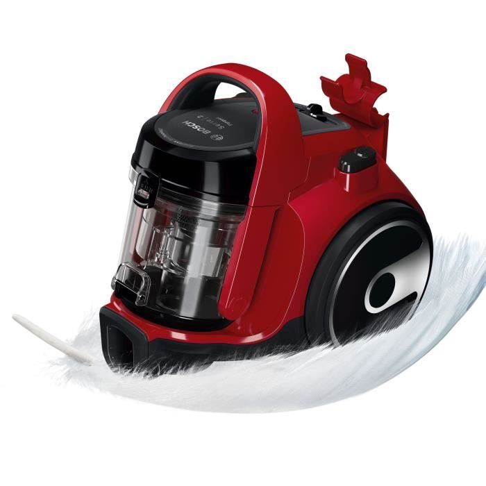 BOSCH GC05 Cleann'n BGC05A322 - Aspirateur Sans Sac - 78 dB - 700W - 1,5L - Tube Télescopique À Crémaillère - Brosse Universelle