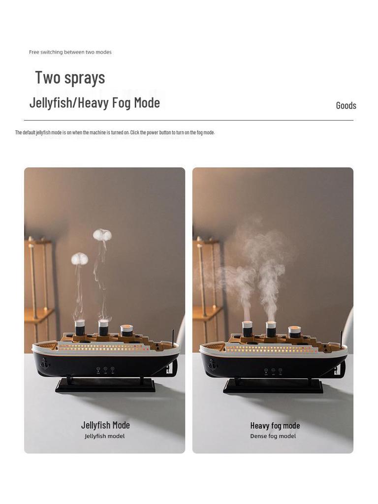 Steamboat Jellyfish Aromatherapy Machine and White Noise Oil Atomizer