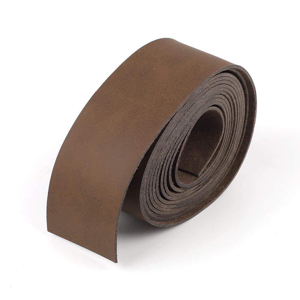 2 Meters Long DIY Crafts Leather Strap Wide Leather Craft Strips DIY Pet Collars Traction Ropes Belts Keychains Watch Straps