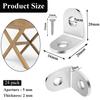 Wopanxye 24 Pieces Angle Bracket Shelf Holder Fixing Hardware Stainless