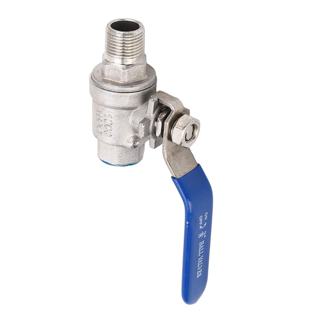 Robinet sferic cu trecere completă 38 Inch BSPT Filet exterior și interior Fiting țeavă 16kg Bilă din oțel inoxidabil