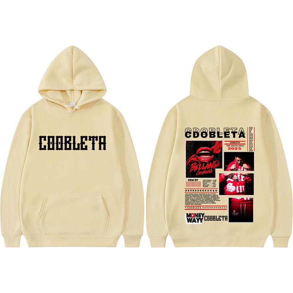 Rapper Bellakita Cdobleta Tour 2025 Print Sweatshirt Men Women High Quality Comfort Tops Hoodie Fashion Vintage Street Pullovers