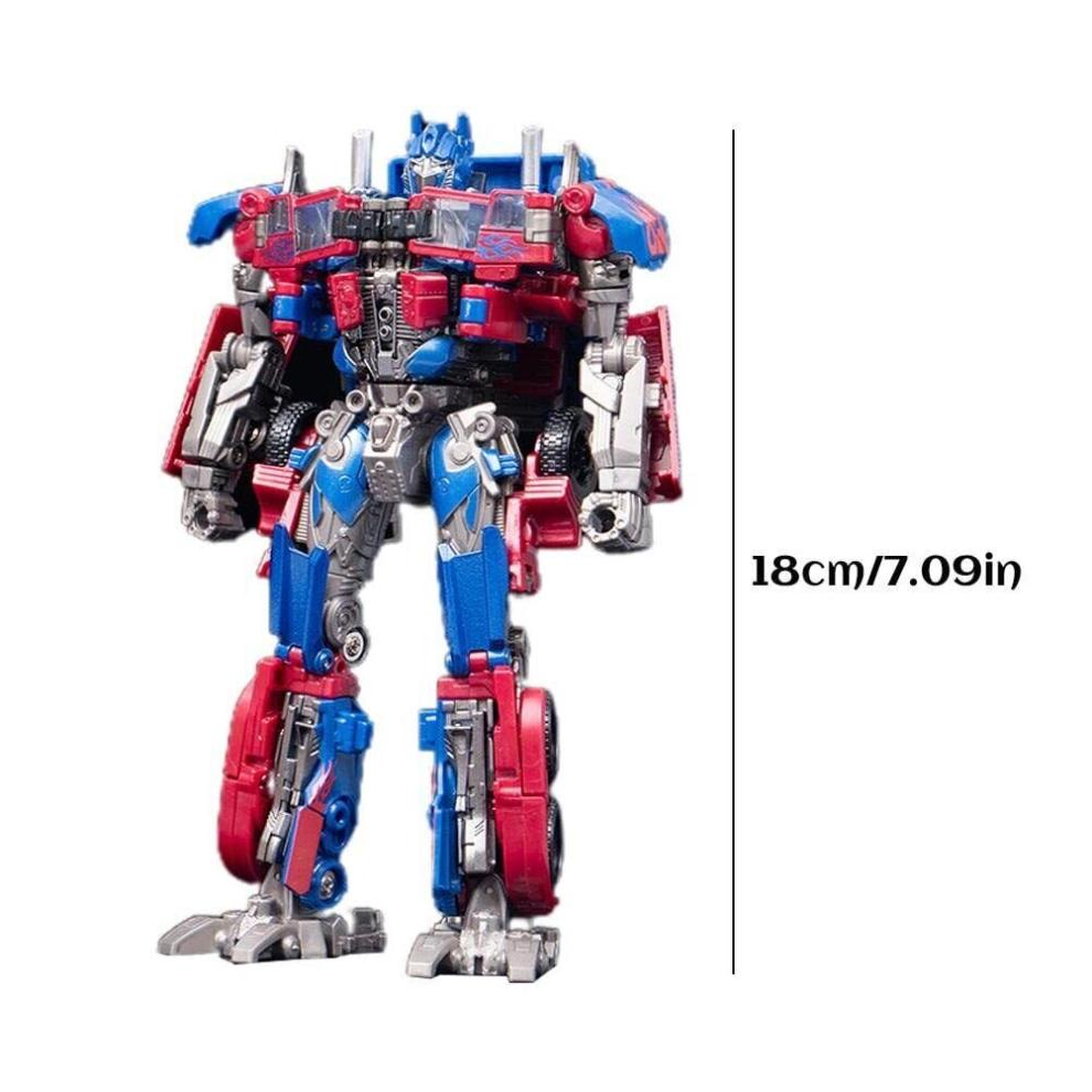 2-in-1 Transformer Car Toy - Alloy + ABS, Transformable Robot & Vehicle, Realistic Head, 17.5cm, Gift for Teens 14+