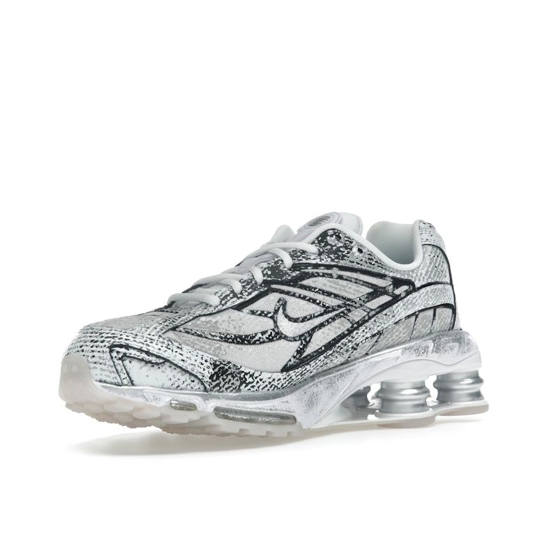 Nike Shox Ride 2 Metallic Platinum Unisex Sneakers Grey White Black IB8174-100