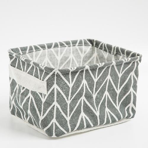 Fabric Storage Box Cotton and Linen Storage Box Desktop Storage Box Cosmetic Storage Basket Underwear Storage Basket
