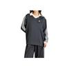 adidas T-shirt à Manches Longues en Satin Rayé Imprimé Tops Femme Noir IR6099