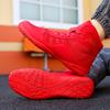 Wrestling Shoes Men's Squat Shoes Fighting Deadlift Leather Wear-resistant Non-slip Breathable Gym Special Training Shoes