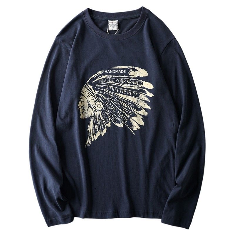 Retro Fashion Brand Export Long Sleeve T-shirt