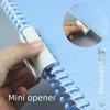 5-Pack Frosted A4 Detachable DIY Loose-Leaf Book with Colored Cover, A5/B5 Opening Ring Hole Folder