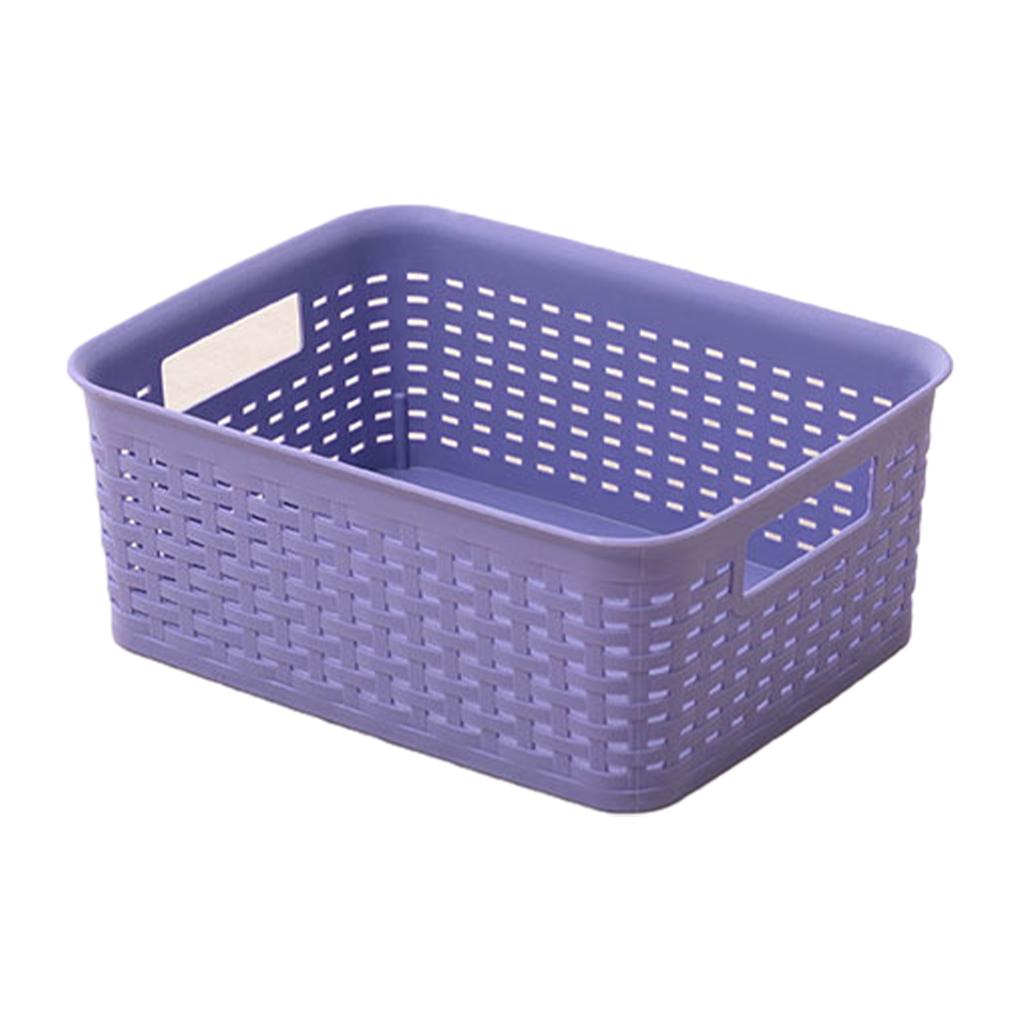 Household Storage Basket - Versatile And Practical For Office Kitchen Bathroom Plasticforte Laundry Basket Woven