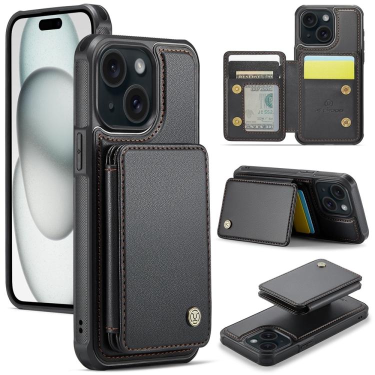JEEHOOD J05 Business Magnetic Style RFID Leather Phone Case