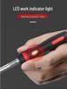 60W External Heating Soldering Iron Set with Rubber Handle, Pointed Tip & Indicator Light