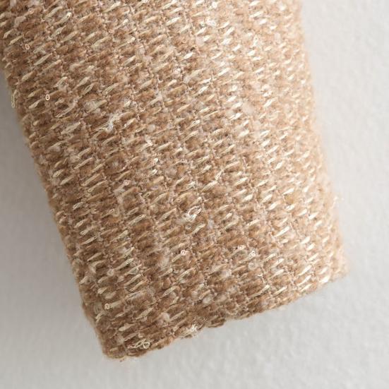 Jachete Blazer Tweed Crop pentru Femei Mânecă Lungă cu Nasturi Palton Scurt