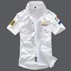 Heren Korte Mouw Shirts Shirts Borduurshirts Heren Halve Mouwen