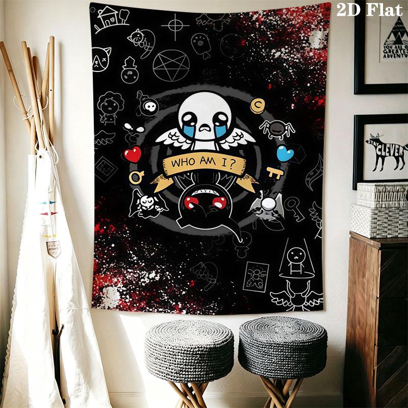 TBOI poster Wall Hanging Printed Fabric Blanket Decorative Tapestries for Bedroom Living Room Home Decor