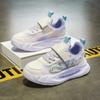 Girls' Sports Shoes 2025 New Mesh Breathable and Lightweight Children's Casual Shoes Velcro Primary School Sports Shoes
