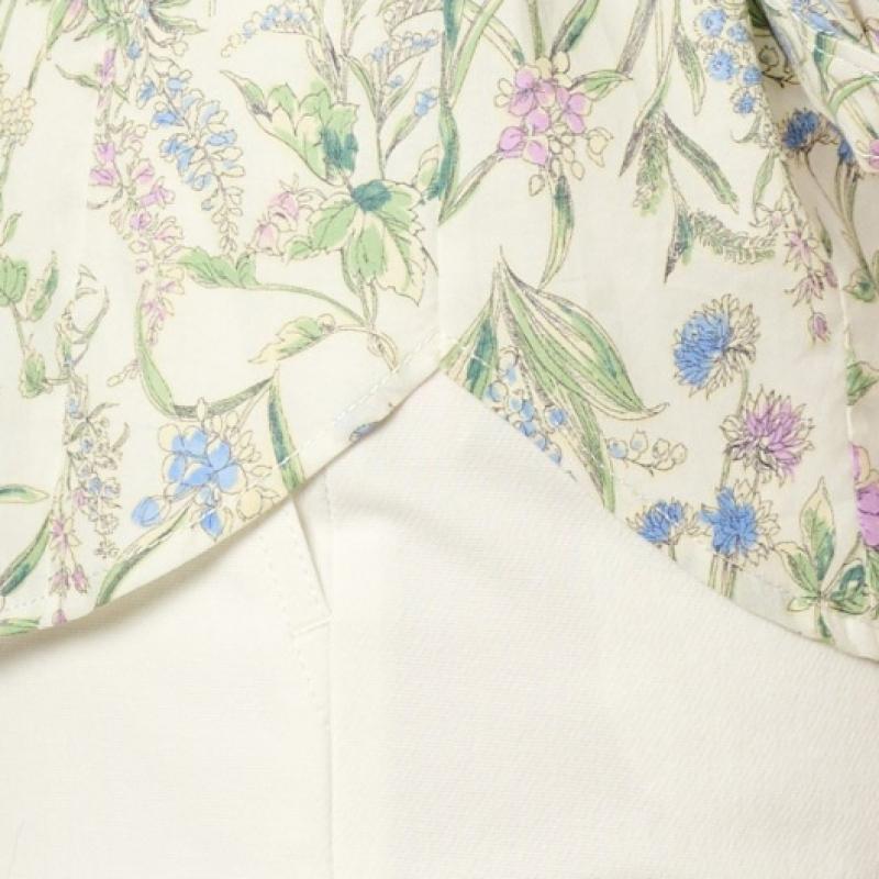 BCBG Cotton Print Shirt Blouse B4m5b453