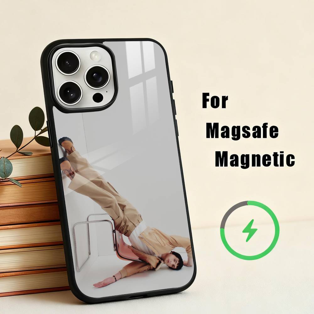 F-Finn W-Wolfhard Actor Funda para Teléfono Para iPhone17,16,15,14,13,12,11 Plus,Pro Max Magnética Para Magsafe Carga Inalámbrica