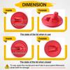 2025+ 2 Pack Foldable Paint Can Lid Cover with Spout & Air Hole for 1 Gallon Container, Secure Seal with Built in Spout