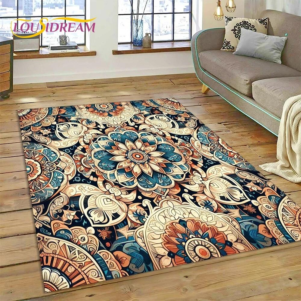 

3D Скандинавский Турецкий Богемный Кельтский Ковер Коврик для Спальни Гостиной Дома Украшение Дивана, Детская Игровая Большой Декор Напольный Коврик Подарок 40x60cm( 15x23in )