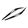 Gloss Black Headlight Eyebrow Eyelid Trim For BMW 5 Series G30 525i 530i 2017-23