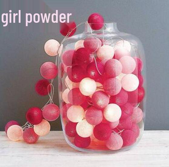 LED Cotton Ball String Lights - Colorful Flashing Lights for Christmas, Festivals, and Indoor Decoration