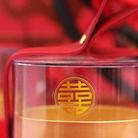 20 Sheets Chinese Lucky Label Stickers Self Adhesive Strong Stickiness Rich Color DIY Gift Box Package Seal Label Stickers