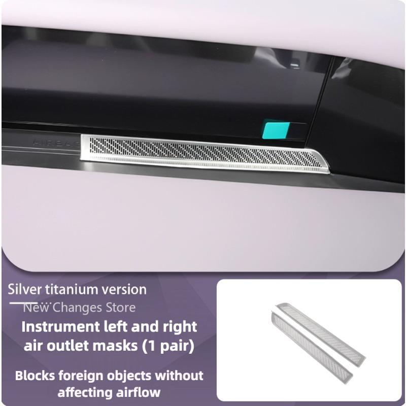 For Avatr 06 2025 2026 Car Front And Rear Air Conditioning Vents Titanium Alloy Protective Covers Interior Upgraded Parts