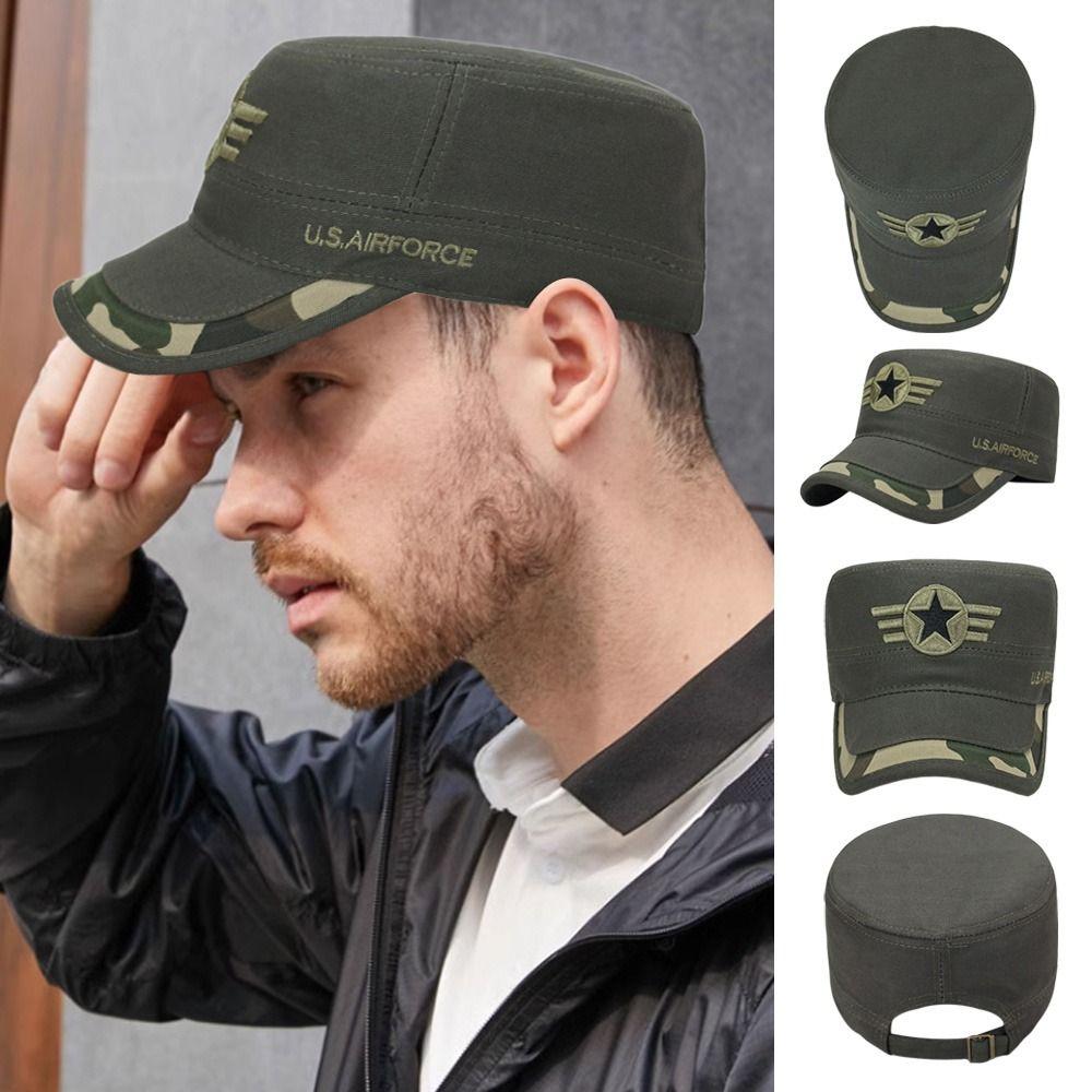 Spring Summer Cotton Hat Adjustable Casual Cadet Hat Breathable Baseball Cap