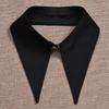 Round Collar Fake Collar Solid Color Lapel Half Shirt Fashion False Collar  Women Girls