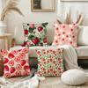 Cartoon Strawberry Pillow Case Square Double-Sided Printing Sofa Cushion Cover Pillowcase Bedroom Bedside