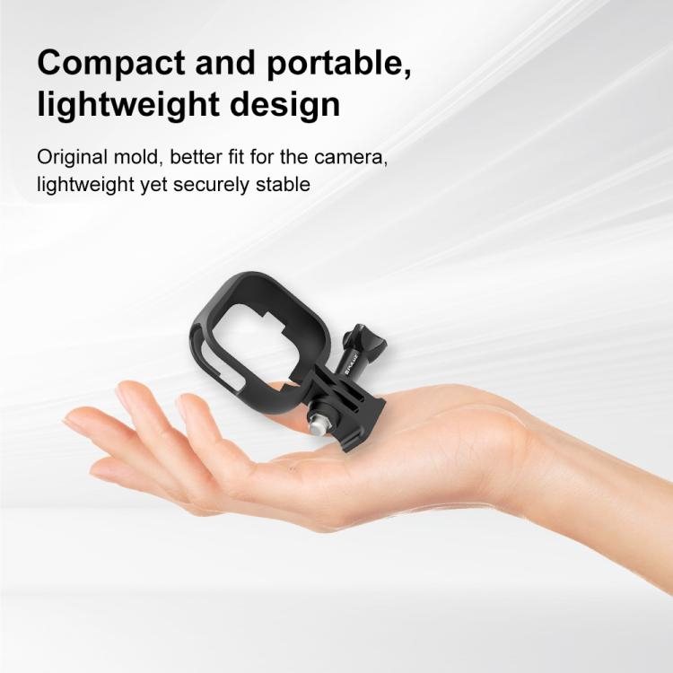 For Insta360 GO Ultra PULUZ PC Plastic Frame Adapter Base Mount (Black)