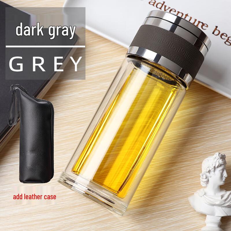 FAWLES Double-Layer Tea Infuser Glass Bottle