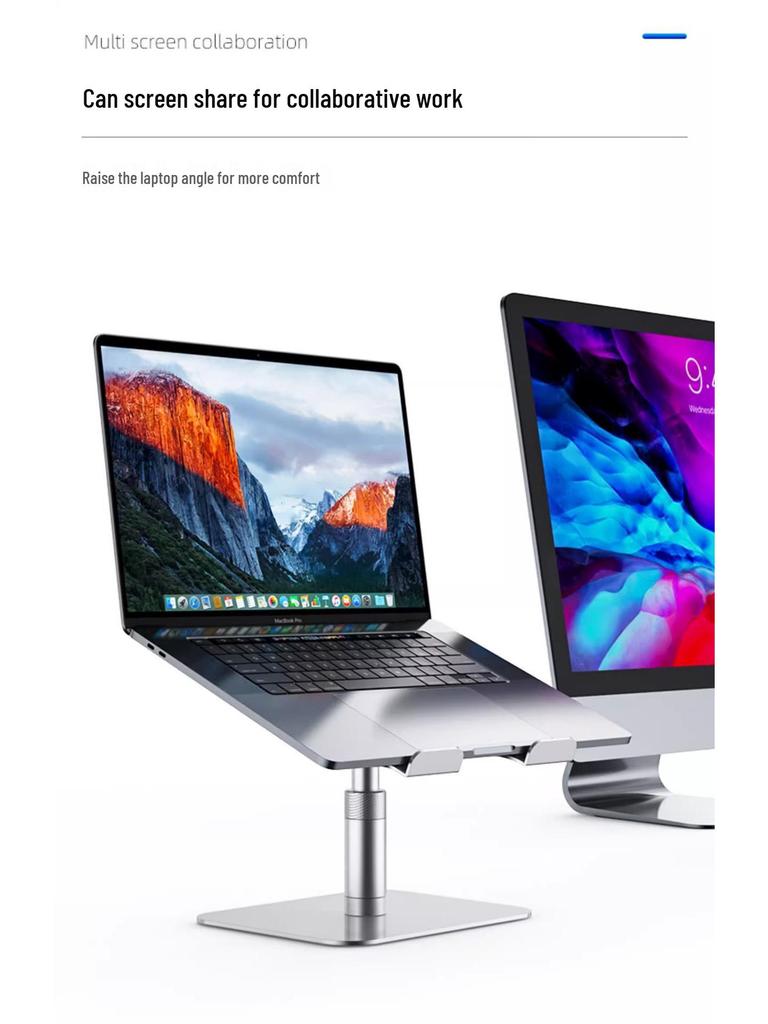 360° Rotatable Adjustable Laptop and Tablet Stand with Cooling Design