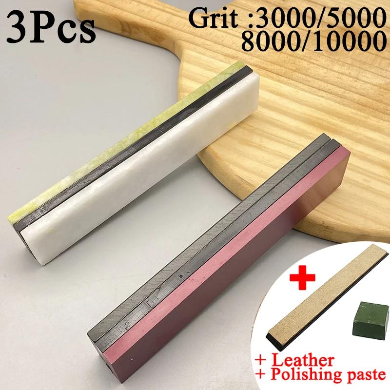 10000 Körnung Natürlicher Grüner Achat Schärfstein Wetzstein Feinschleifen Polieren Rasiermesser Küchenmesser Schärfer Abziehwerkzeug