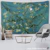 Van Gogh Oil Painting Almond Blossoms Tapestry Headboard Wall Art Bedspread Dorm Tapestry Home Decor