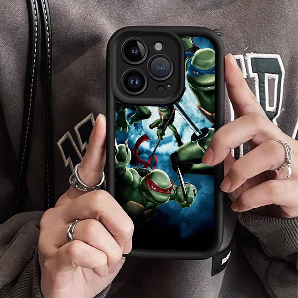 Cartoon N-Ninja T-Turtles Phone Case For IPhone 11 12 13 16 15 17 14 Pro Max Soft Funda Silicone Cover