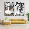 Graffiti Pop Street Coloré Méduse Affiche Sculpture Nordique Bansky Art Impression Grèce Déesse Statue Peinture sur Toile Décoration Intérieure